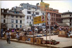 Kathmandu, Nepal, 1996. Die Straße wurde nach den frühen Hippies als „Freak Street“ bekannt.